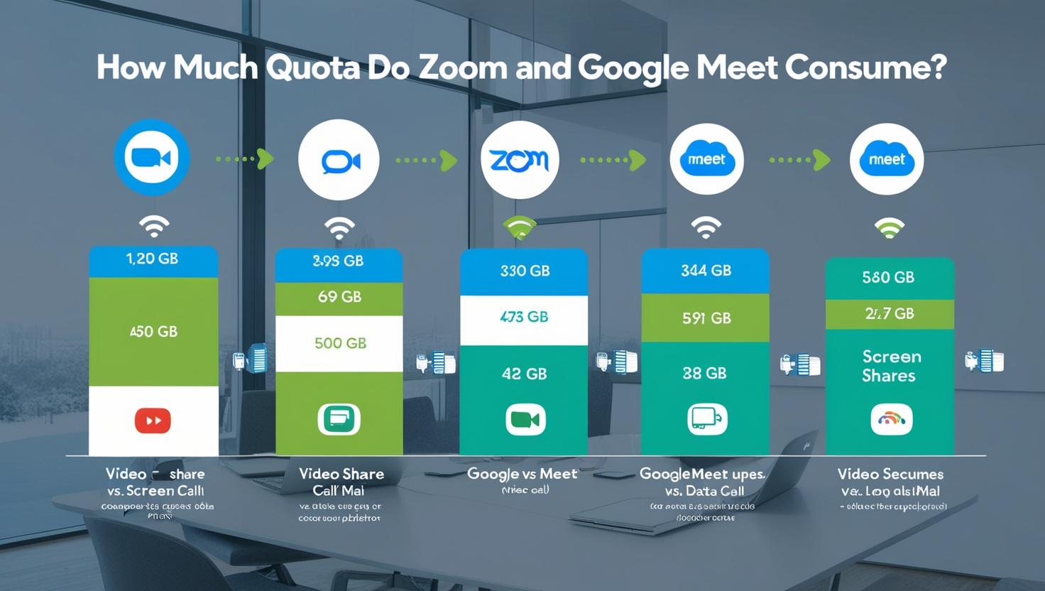 Berapa Konsumsi Kuota Zoom dan Google Meet?